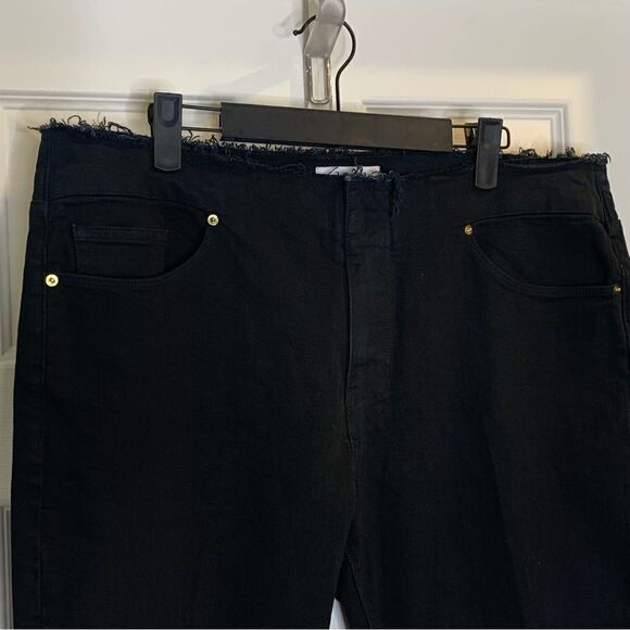 FRAME FILM NOIR CUT OFF WAIST MINI BOOT SLIT JEANS SiZE 32 - Picture 7 of 15
